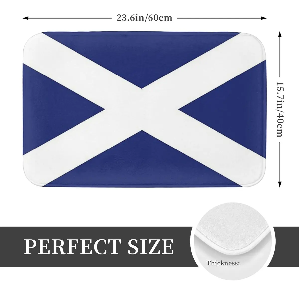 Scotland Flag Anti-slip Doormat Floor Mat Cushion Carpet Rug for Kitchen Entrance Home Bathroom Living room Footpad Mats