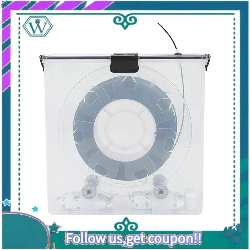 ترقية 2 قطعة ثلاثية الأبعاد خيوط الطابعة صندوق مجفف محكم ومقاومة للرطوبة مراقبة في الوقت الحقيقي للطابعة ثلاثية الأبعاد PLA ABS خيوط #5