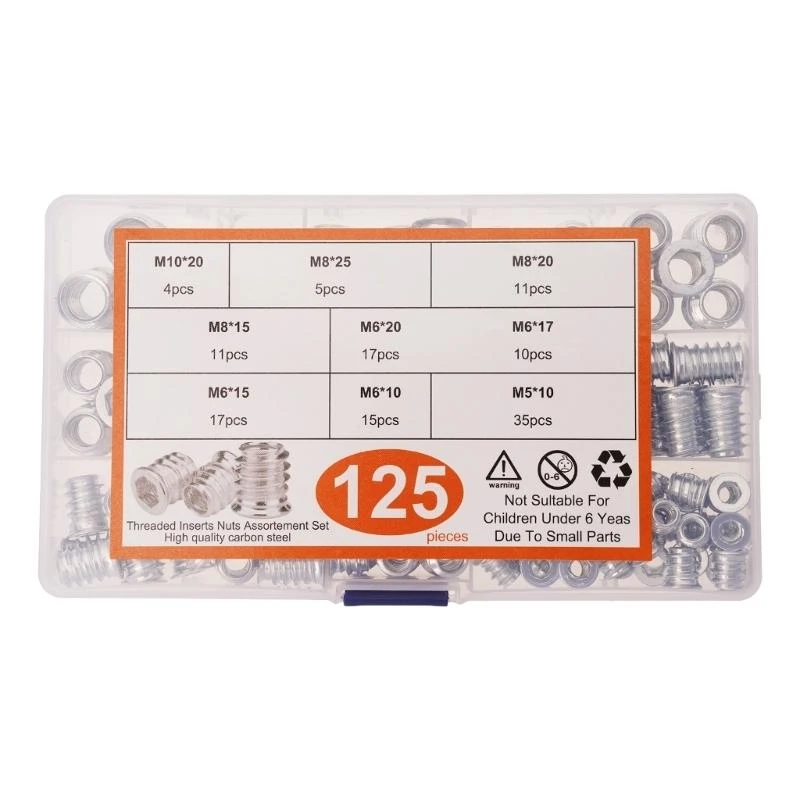 

97qc 125pcs Удобный 5-10 мм деревянный вставка