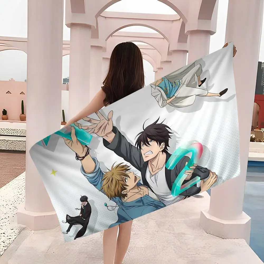 Dakaretai Otoko Odosarete Imasu Anime Anime Beach Swimming Towel Soft Absorbent Washcloth Children's Gifts for Kids Camping Gym