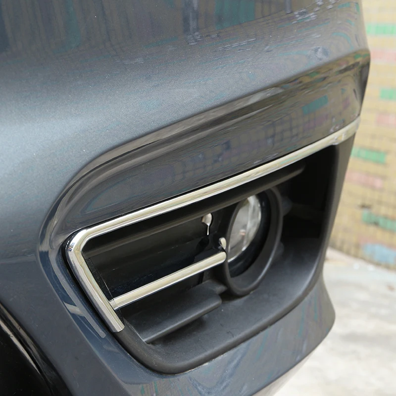 Para BMW Serie 2 F46 F45 Gran Active Tourer 15-17, Cubierta de Marco de Luz Antiniebla Delantera en Cromo Plateado ABS, Modificación Decorativa