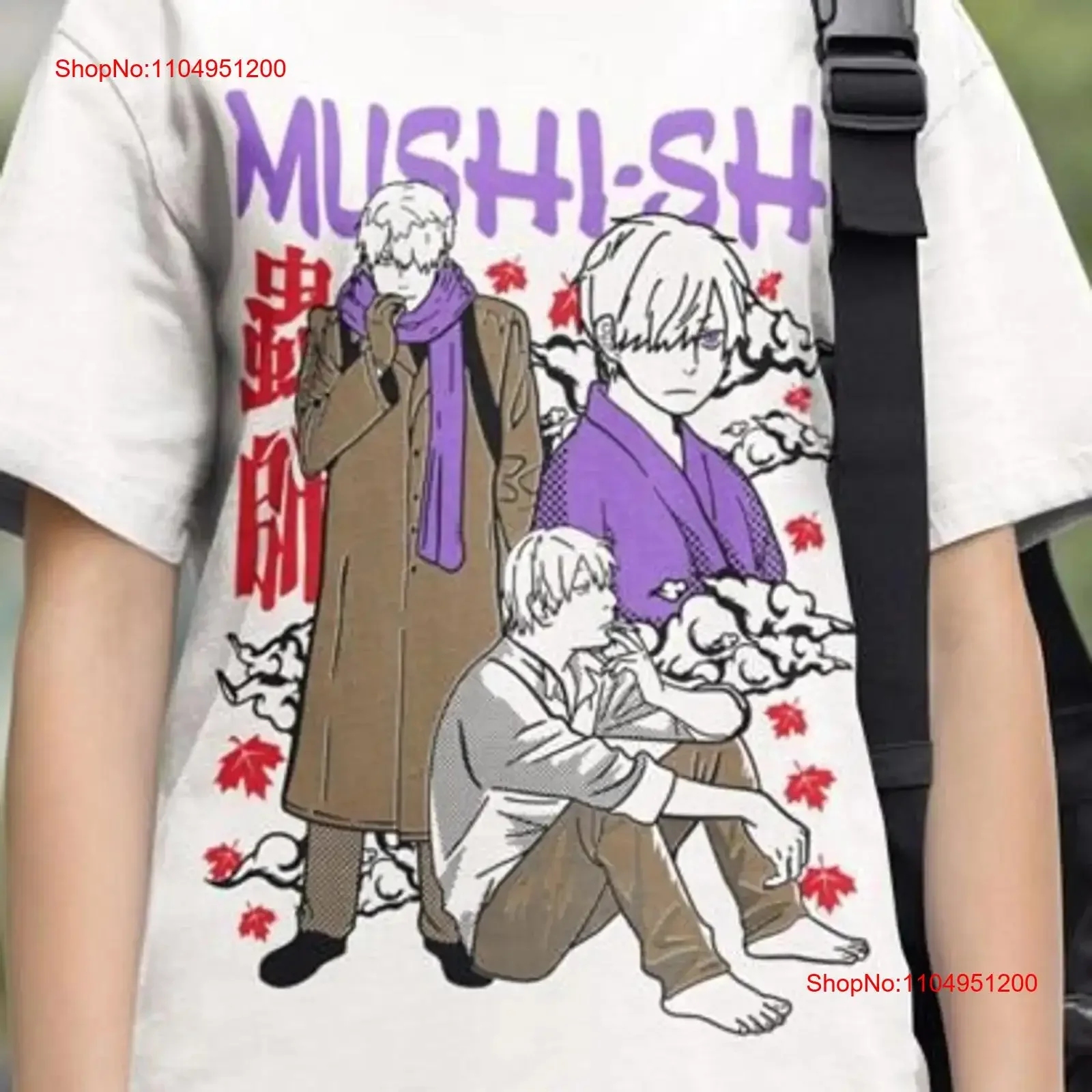 

Ginko Mushishi Anime T Shirt manga vintage Washed Stylish Unisex designer clothes homme Casual Top For Everyday Wear Slightly