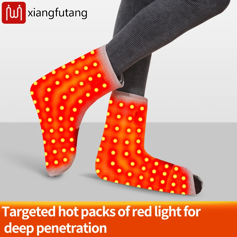 

Red Light Heating Foot Protector with Vibration Massage Relieves Stiffness, Numbness Fatigue Promotes Foot Relaxation