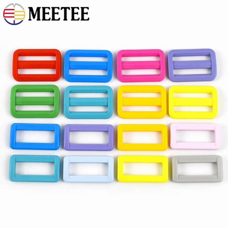 10/20Pcs 25/32/38mm Plastic Belt Buckle Bag Strap Tri-Glide Clasp Backpack Connector Hook Webbing Adjust Ring Buckles Dog Collar