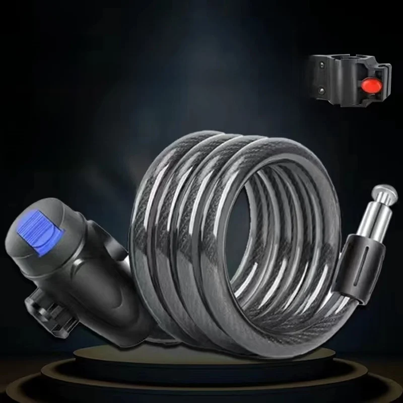 

Стальной тросовый замок для велосипеда, горного велосипеда, мотоцикла, дверной замок, цепной замок, складной кодовый замок, аксессуары для велоспорта