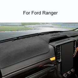 For Ford Ranger T9 2023 2024 Car Dashboard Instrument Cover Panel Sunshade Protector Non-slip Mat LHD RHD Interior Accessories