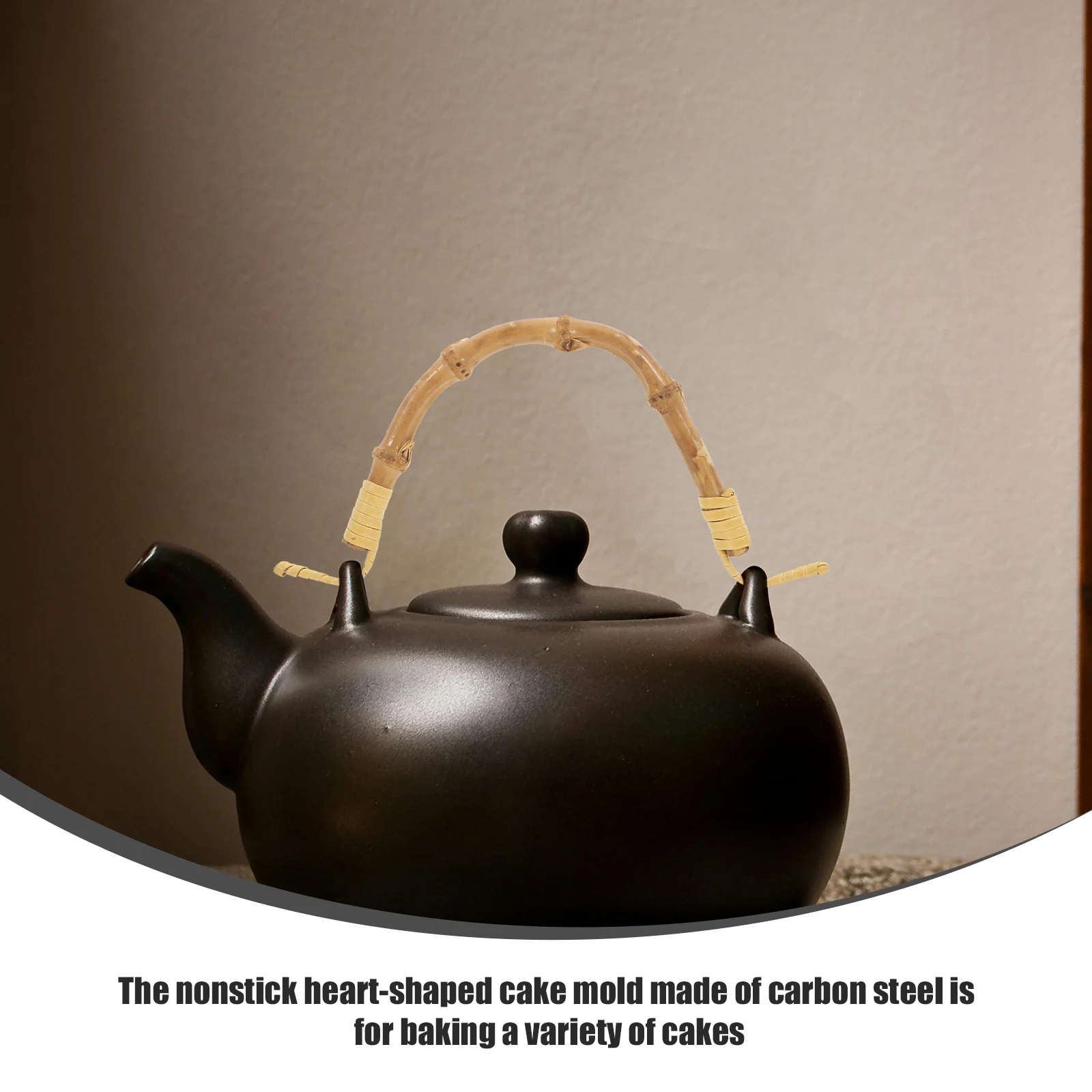 

2 Pcs Teapot Handle Ceramic Chinese Plant Handles Bamboo Shape Kettle Iron Induction