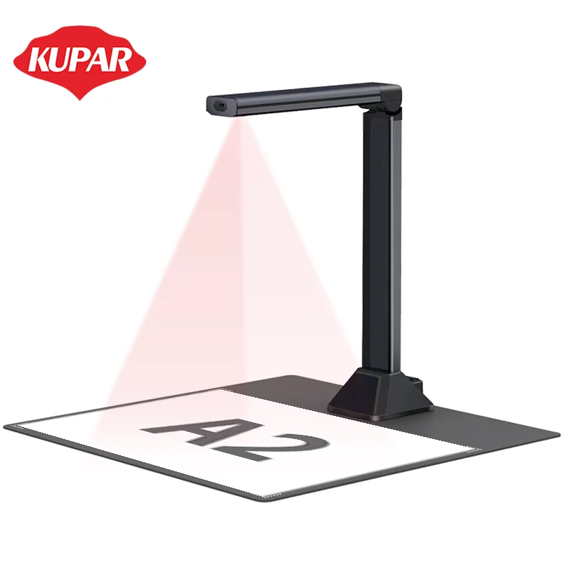 Kupar 21mp visual presenter portable usb document camera a2/a3 document scanner for Architectural and Engineering Drawings