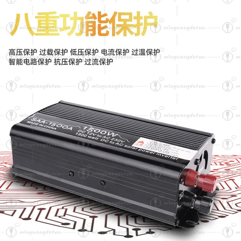 300W/500W/1000W Car Solar Inverter, 12V to 220V Modified Sine Wave Power Converter
