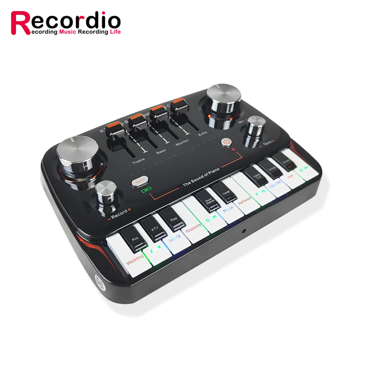 GAX-S10 Piano Sound Card Brand New Design High-Quality Recording Professional Connection Mobile Phone And Computer Live Broadcas