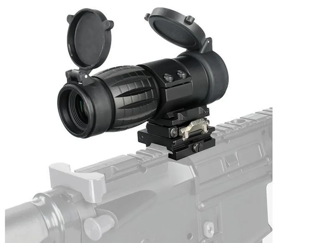 3X Magnifier Scope with FTS Flip to Side Mount Fits Holographic and Reflex Sight