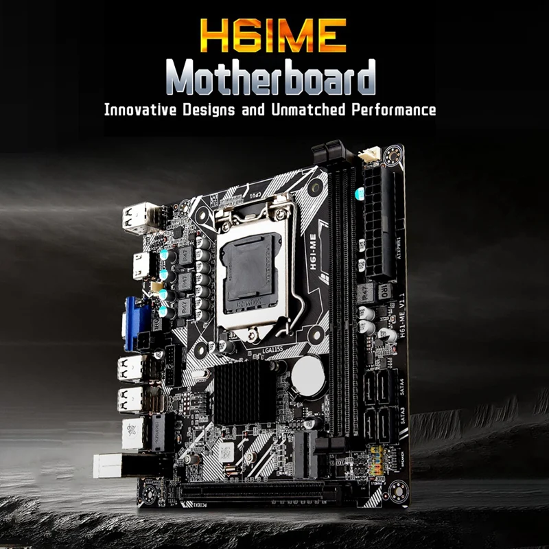 H61 Desktop Motherboard H61ME LGA1155 2XDDR3 Slots Up To 16G NVME M.2 WIFI M.2 PCI-E16X ITX H61-ME Computer Motherboard