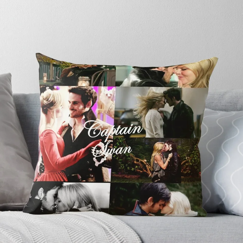 

Captain Swan Throw Pillow Custom Cushion Couch Cushions