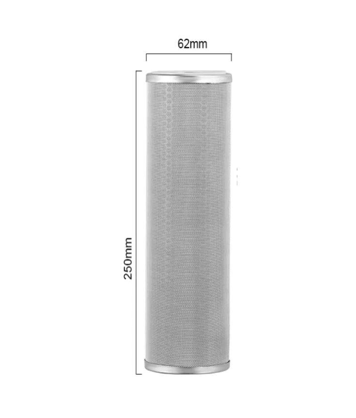 10 inch 200 mesh 304 stainless steel filter 120 front filter ultra-fine filter element 400 mesh 800（1pcs）