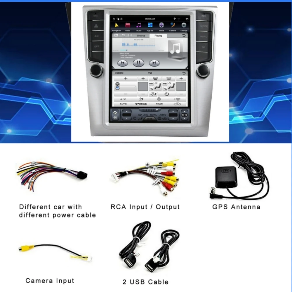 8+128G Tesla For VW Passat B8 Magotan 2012 2013 2014 2015 2016 Android Car Radio GPS Navigation Head Unit Wireless Carplay 10.4