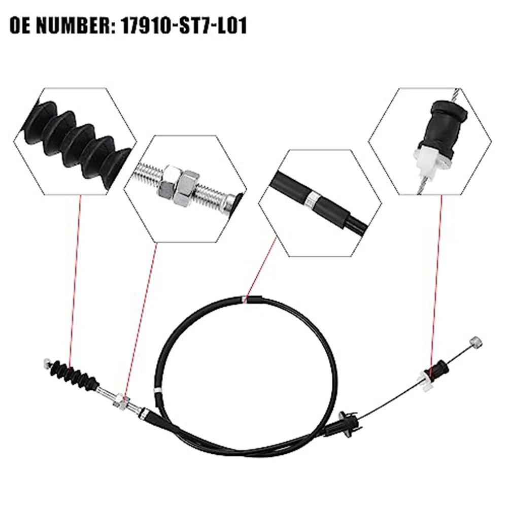 17910-ST7-L01 Throttle Cable Replacement For Acura For Integra GSR B18C1 1994-2001 Throttle Cable Wire