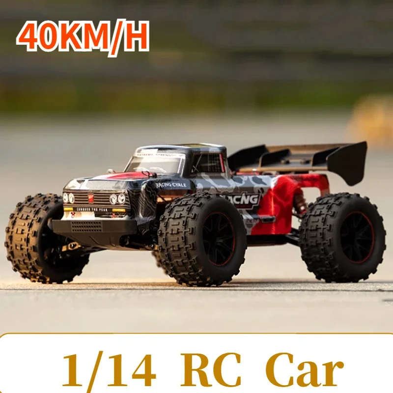 

JJRC Q146 1/14 Радиоуправляемый автомобиль 40 км/ч высокоскоростной гоночный полноприводный внедорожник короткий грузовик Электрический Радиоуправляемый автомобиль с подсветкой модель игрушка