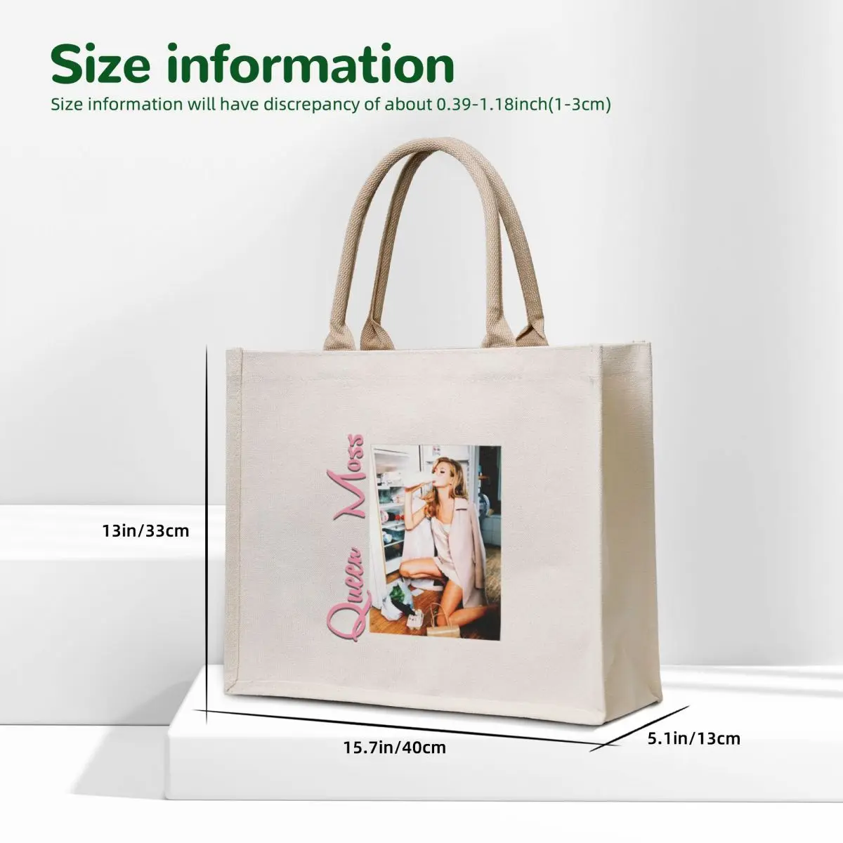 Queen Moss Tote Bag Shopper Candy bags hand bag reusable shopping bag