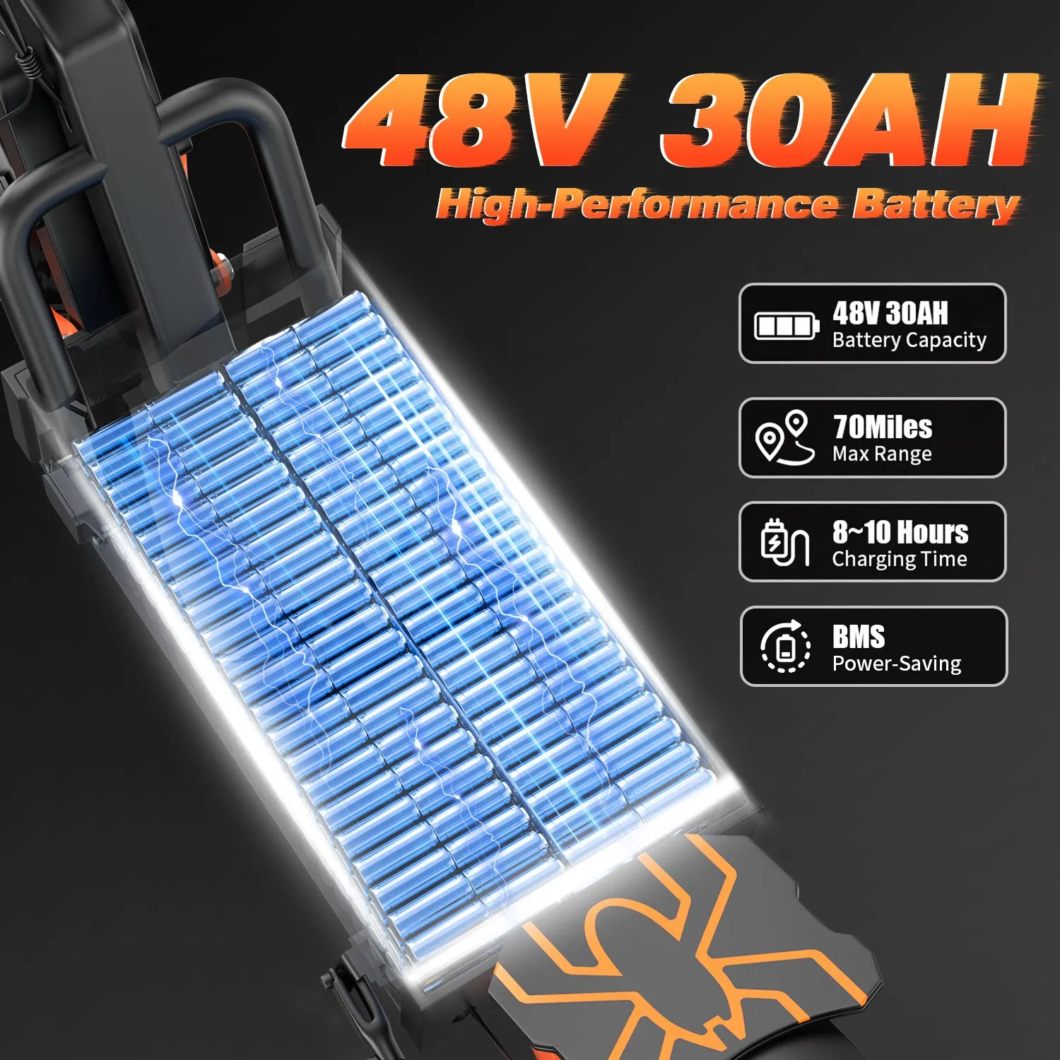 ASKGO Electric Scooter for Adults, 4000W Peak Dual Motor, 48V 30Ah Battery, 70 Miles Long Range, Up to 35MPH Top Speed, 11