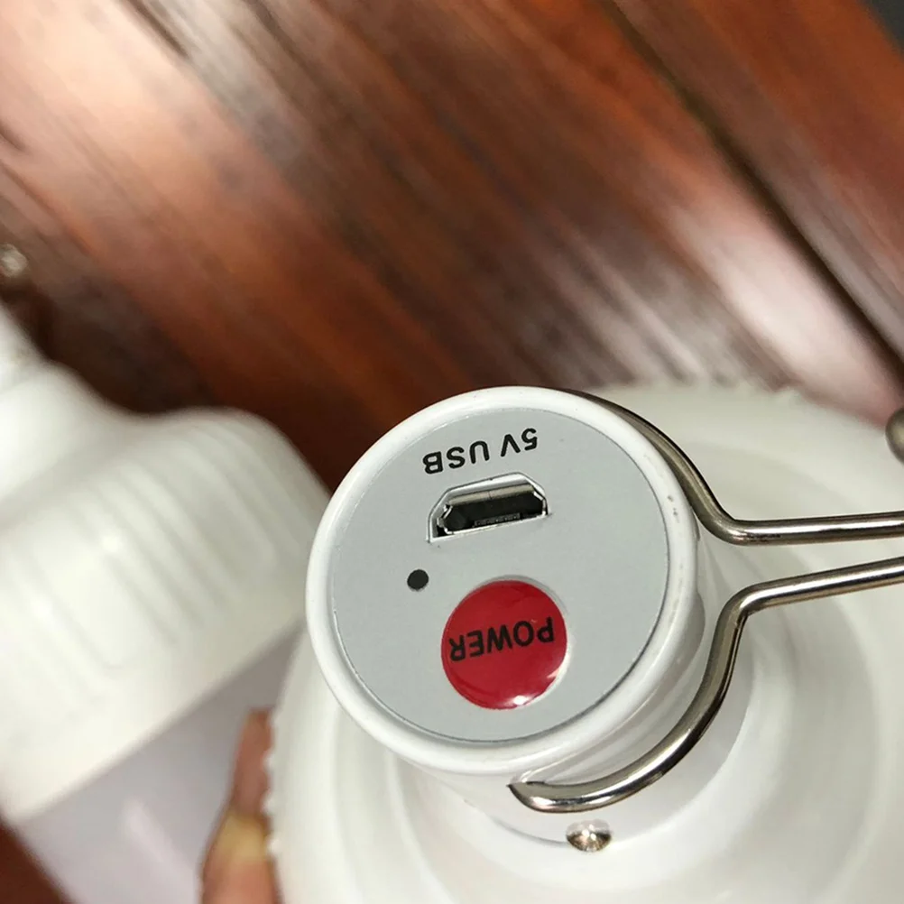 

1Set Compact USB Charge Outdoor Light Bulb Easy to Carry Gentle on Eyes for Vendors Outdoor Light Bulb Lamp Bulbs