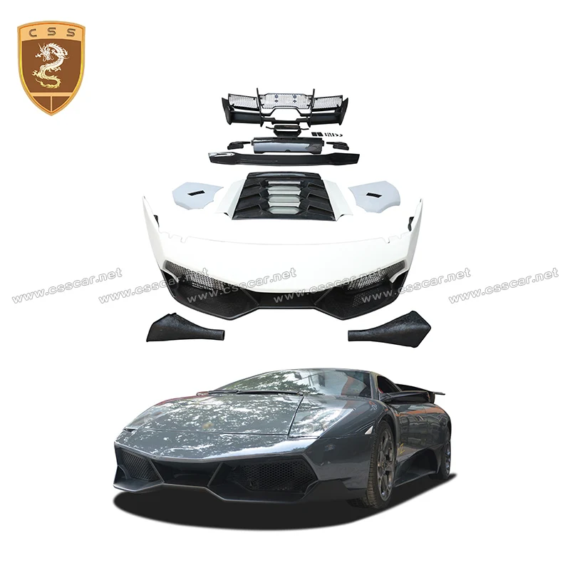 

Для Lamborghini Murcielago LP640 Обновление до LP670 SV Передний задний бампер Капот двигателя Spolier Wing Полусухие обвесы из углеродного волокна