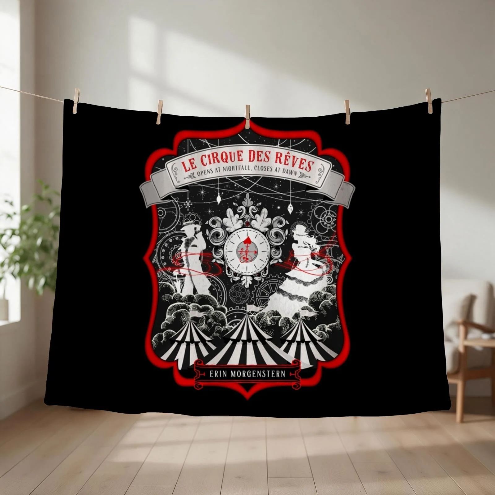 The Night Circus Throw Blanket couch cozy soft plush fuzzy picnic outdoor blanket