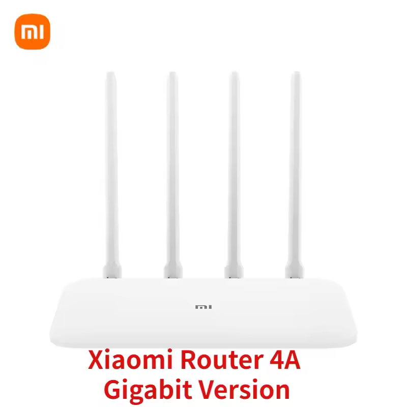 Xiaomi Mi ראוטר 4A גרסת ג'יגהביט AC1200 2.4GHz 5GHz WiFi 1167Mbps מחדש 128MB DDR3 עם רווח גבוה 4 אנטנות מרחיב רשת