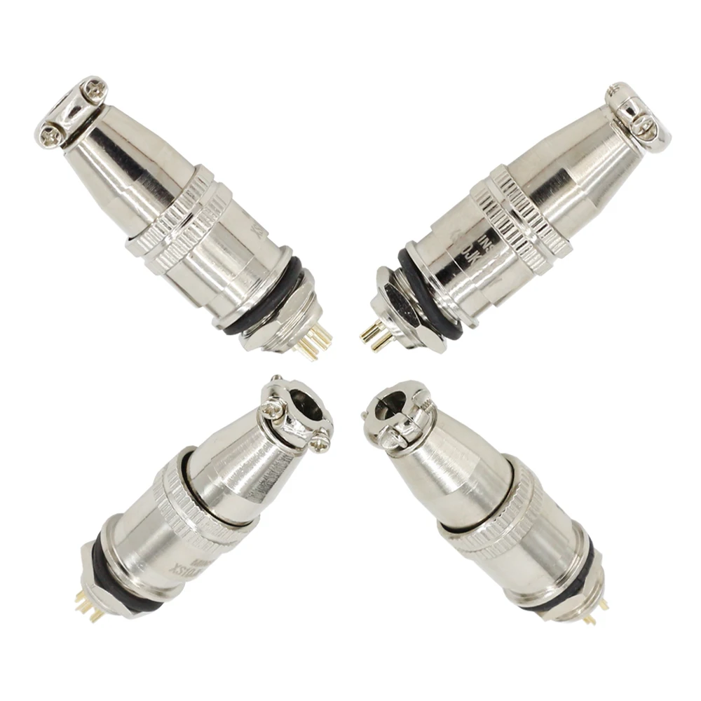 5 Sets 10mm Reverse XS10-2.3.4.5 Screw Aviation Connector Plug,XS10J2Y,XS10K2P,The aviation plug Cable connectors