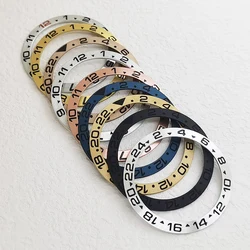 38mmx30.6mm Curved Watch Bezel Insert Fit For SKX007 SKX009 SKX011 SKX17 SUB Watch Case NH35 NH36 Men Watches Replace Bezel Ring