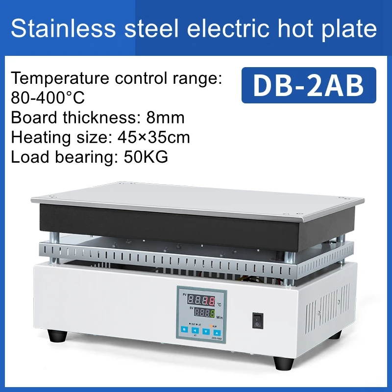 DB-2AB Rvs Constante Temperatuur Verwarming Plaat Roestwerende Graphite Verwarming Plaat Laboratorium Voorverwarmen
