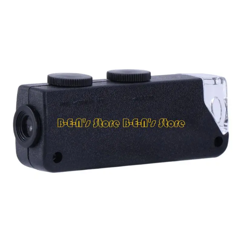 Y1ad Mini Handheld 60x-100x Microscopio bolsillo Lupe