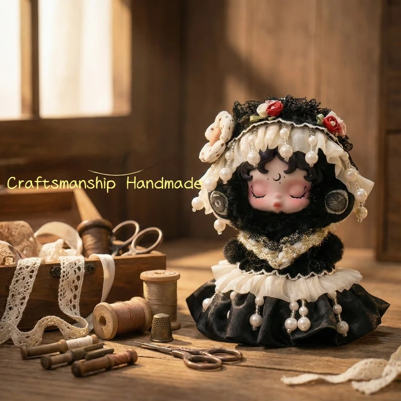 Conjunto de Ropa para Bebé Skullpanda, Vestido de Encaje con Perlas y Flores de Lujo, Serie Sp, Tejido Ligero, Ideal para Regalo, Conjunto de Mejores Amigas