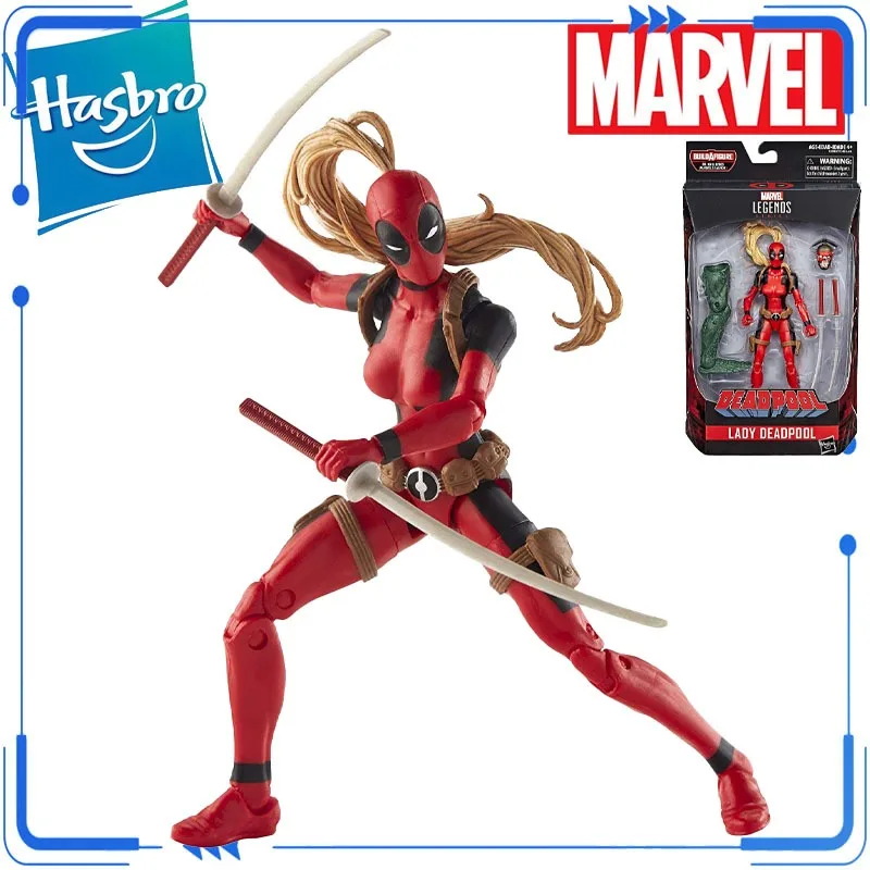 

Оригинальная фигурка Hasbro Marvel Legends Lady Deadpool, 6 дюймов, игрушка для мальчиков и девочек, подарок, коллекционная модель, украшение