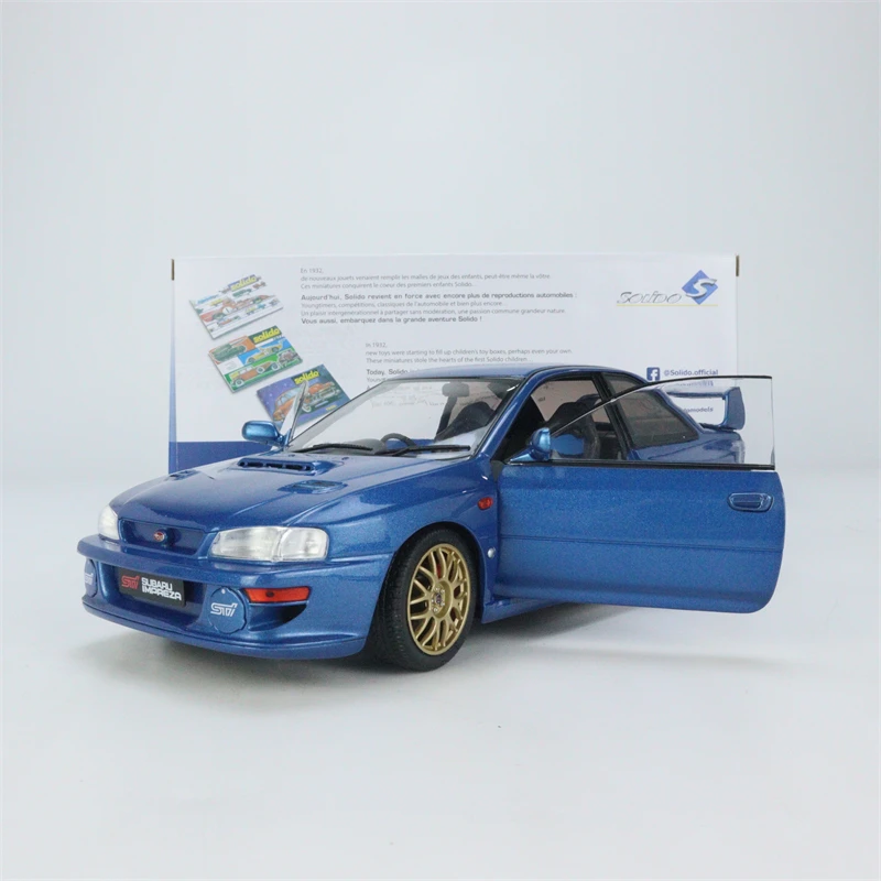

Diecast Solido 1: 18 Scale Subaru Impreza 22b 1998 Alloy Car Model Collectible Toy Gift Souvenir Display Ornament