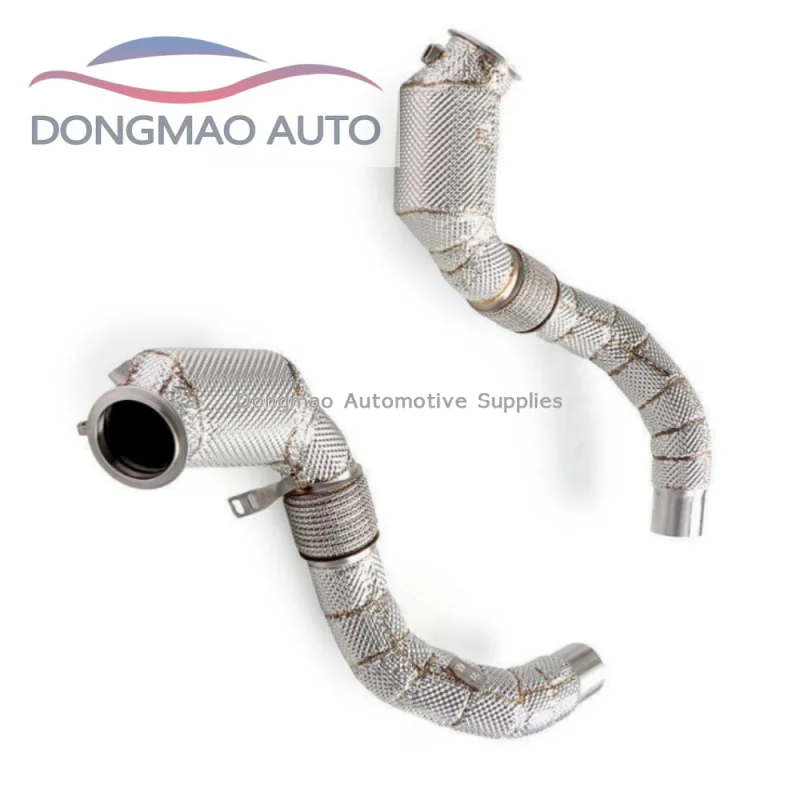 For BMW M550/M550i G30/N63 4.4T 2017-2020 Hot Exhaust Pipe High Performance 1.5mm Thick Stainless Steel Smooth Downpipe
