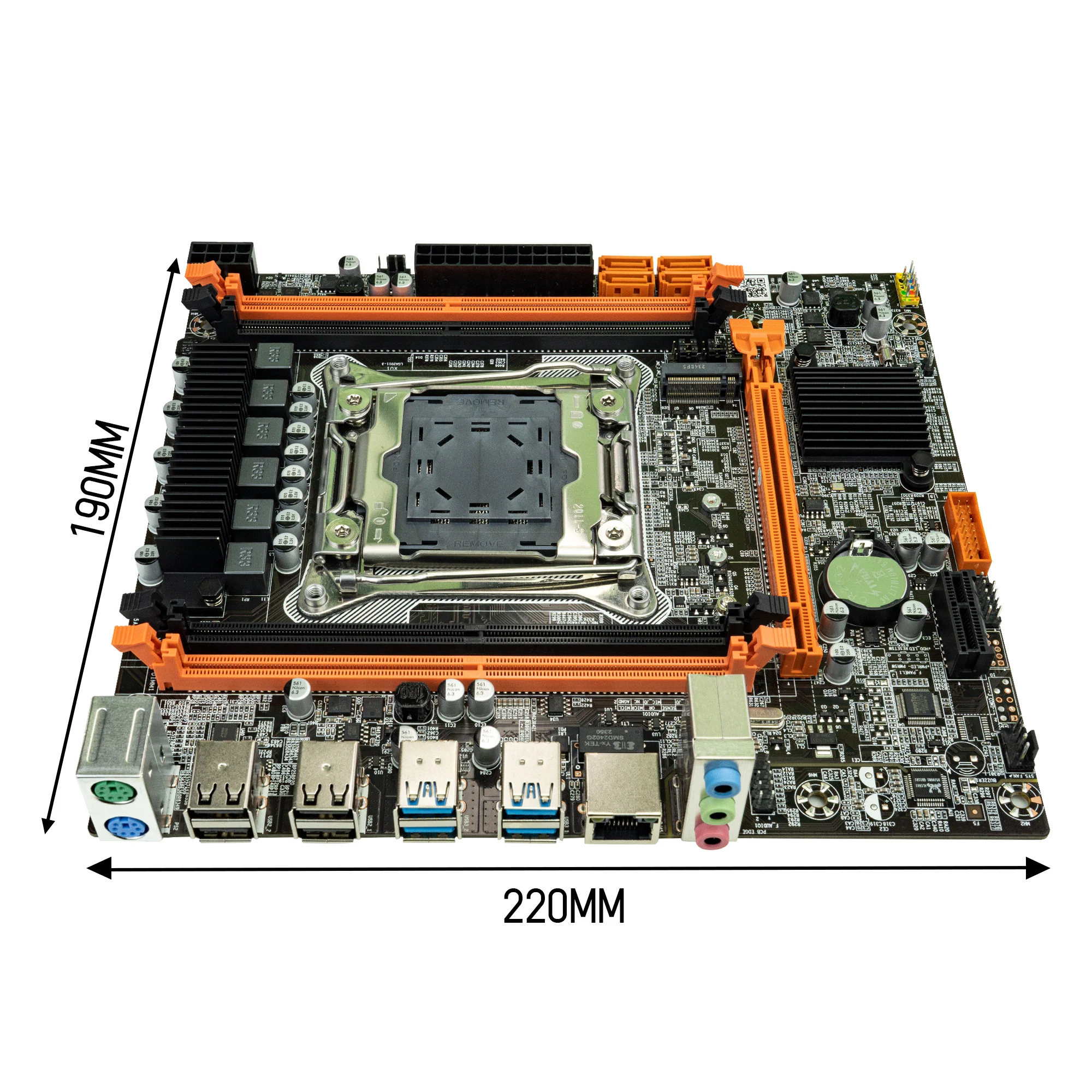 Imagem -02 - Asl X99 Lga 20113 M-atx Placa-mãe Suporte Intel Xeon e5 v3 v4 Família Processador Cpu Ddr4 Ram Sata Nvme M.2 Slot