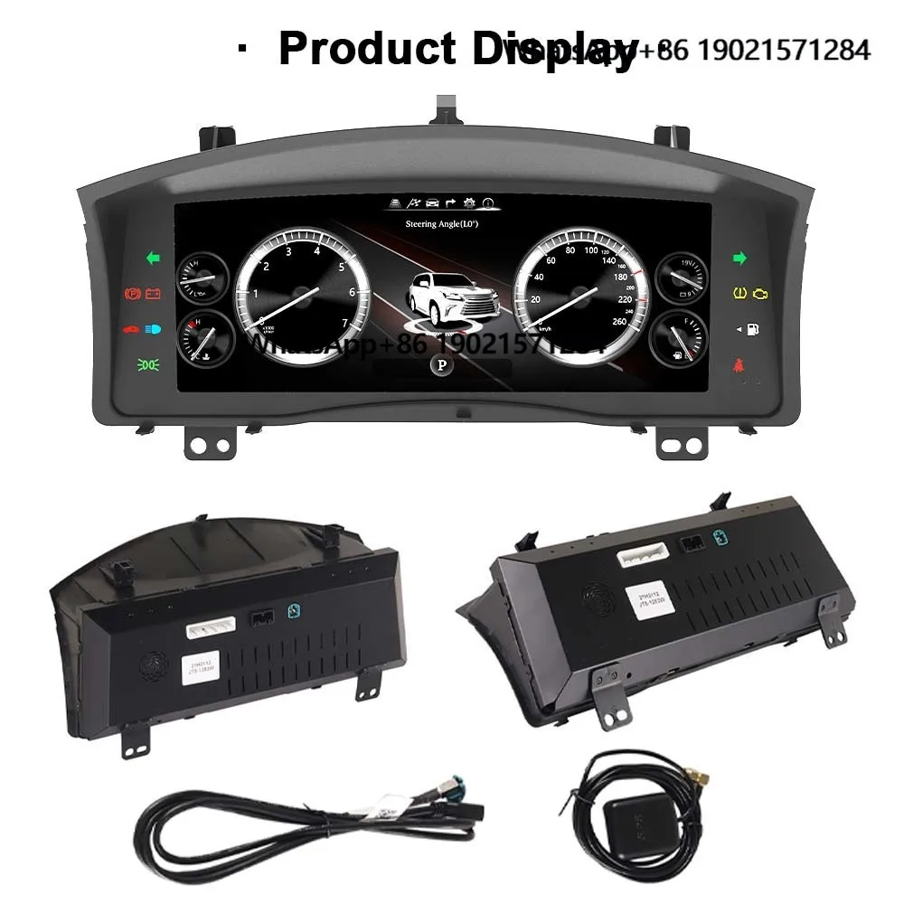 

Three UI Themes Available LCD Car Digital Dashboard for Lexus LX570 2007-2015 Car Speedometer