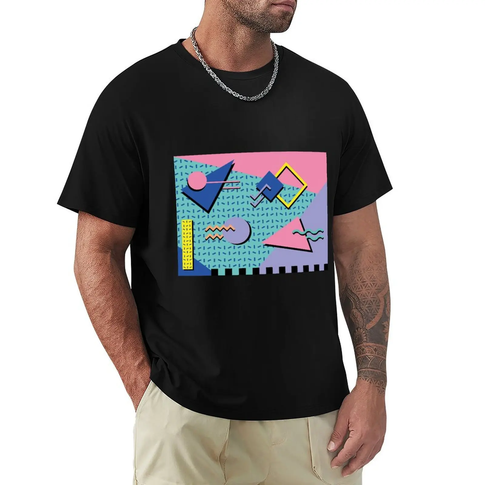 Memphis Pattern 14 - Retro 90s / 80s T-Shirt graphic tee shirt graphics plain aesthetic clothes mens designer clothes