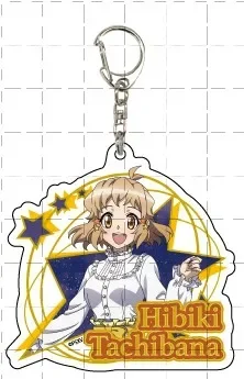 Anime Tachibana Hibiki Kazanari Tsubasa Kohinata Keychain Doll Yukine Chris Acrylic Keyring Pendant for Gift