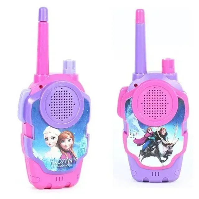 2pcs Spiderman Walkie Talkies Set Kid Walkie Radio Interphone Cartoon Outdoor Phone Game Parent-child Toys Children Xmas Gifts