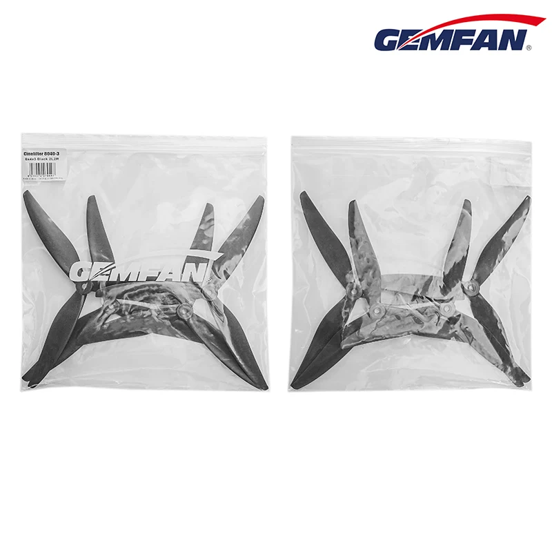 2 шт./1 пара GEMFAN 8040 8-дюймовый гоночный Freestype Propeller 3-лопастной пропеллер FPV
