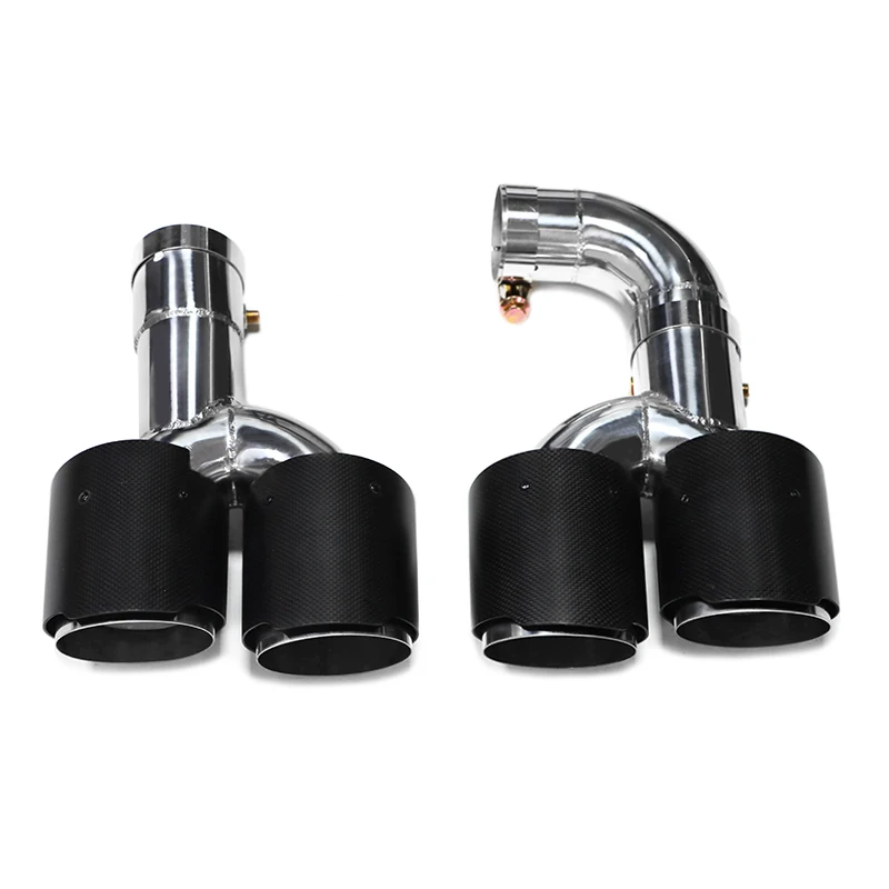 RVS Quad Uitlaatpijp voor 2022+ BMW X3 G01 X4 G02 20i 30i, X3M Competition Bumper Upgrade Uitlaatpijp