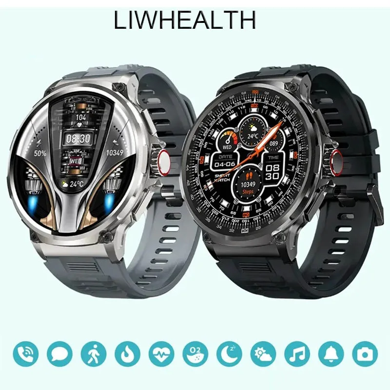 

Новые 1,85-дюймовые HD Bluetooth-смарт-часы для мужчин и женщин, спортивный фитнес-трекер, монитор сердечного ритма, 710 мАч, умные часы для IOS Android