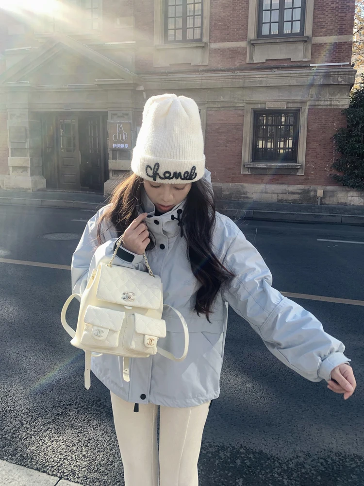 

Large Eye Slim Fit down Jaet Inner Du Feather ort Outerwear Commute Sle Women's Thiened Nylon Fiber Coat