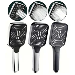3 Mode Adjustable Shower Head Rainfall Shower Large Flow Showerhead High Pressure Water Saving Shower Mixer Bathroom Accessories