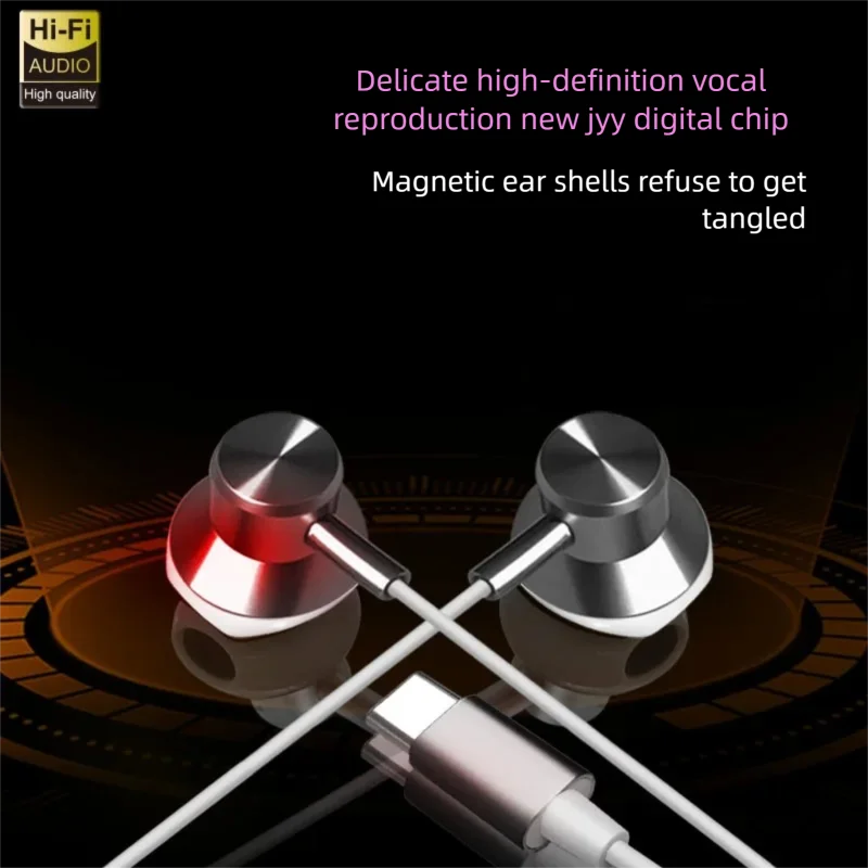 J118 Wired Earbuds with Type-C - Wired Earphone Mic recension och pris