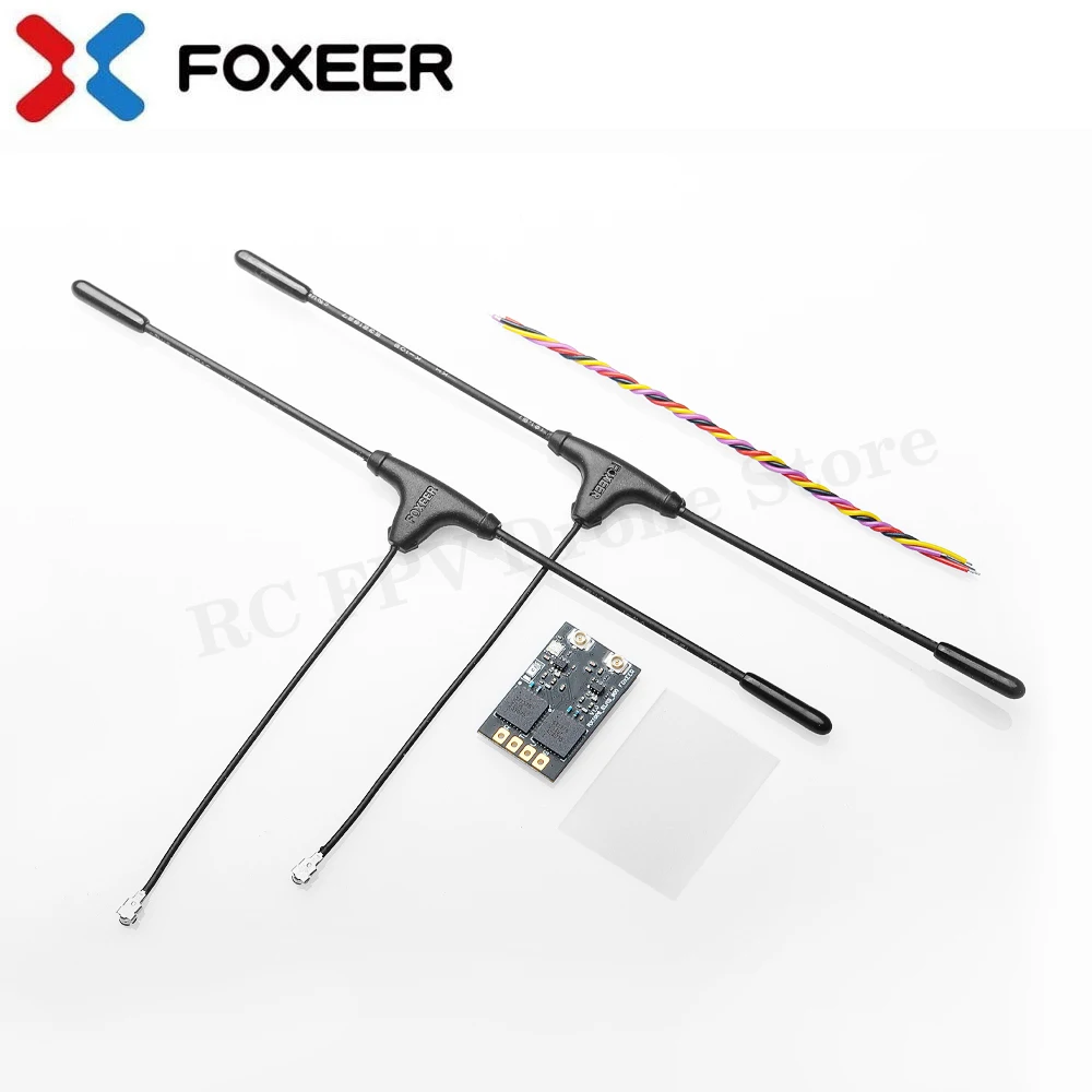 FOXEER ELRS 915/868MHz Diversity Receiver Flash Frequency 25-200Hz Telemetry RF Power 50mW Max For RC FPV Long Range Drone