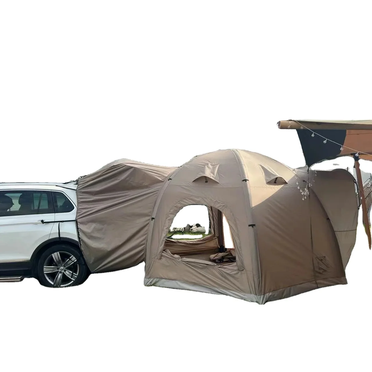 

Tom AutoOutdoor Rain Proof Hexagonal Spherical Outdoor Rain Proof Hexagonal Spherical Inflatable Tent Car Tailgate Tent Car Rear