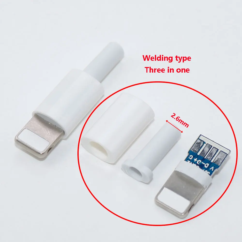 1sets Wire Bonding welding Type IOS USB Plug for Iphone With Chip Board Connector DIY Charging Line Plug Cable Adapter Parts