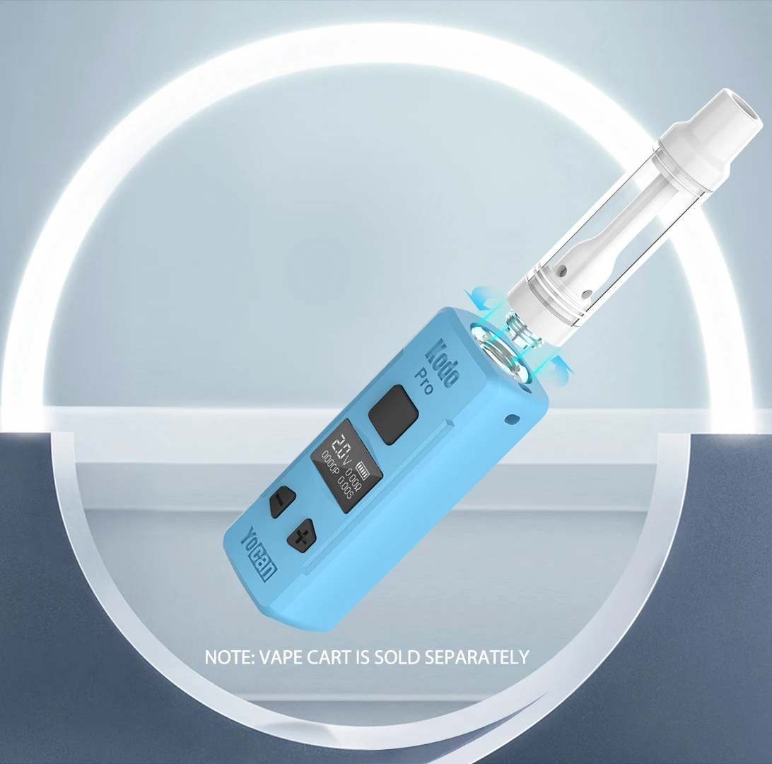 Oryginalny YOCAN Kodo Pro Vape Mod 400mAh bateria 510 gwint regulowane napięcie 10s parownik do elektronicznego papierosa podgrzewania